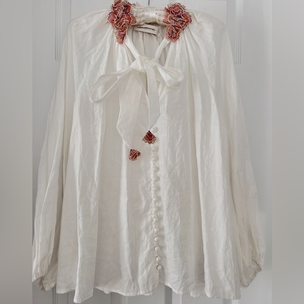 Zimmermann postcard Lantern Blouse